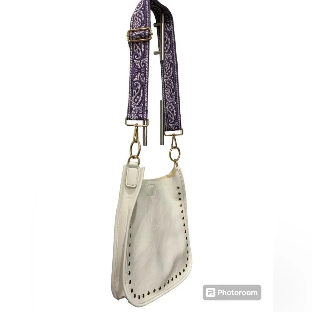 Ahdorned vegan leather
